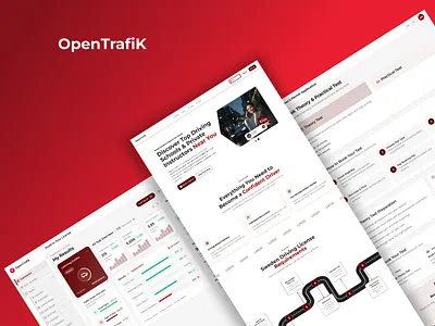Driving School Platform – Landing Page UI/UX Design dashboard design design driving learning web design driving school website driving website design drivng school landing page landing page landing page design learn driving website design modern landing page modern ui ux school learning ui ui ux ui ux design web design