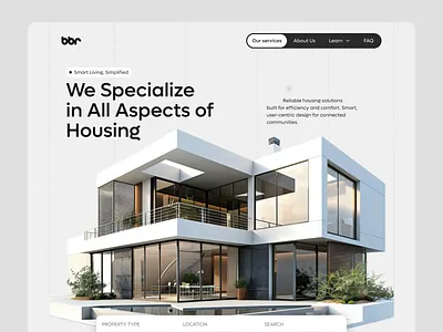 Contemporary Real Estate Landing Page Design agencia de branding design system graphic design hero image hospitality branding hospitality icon hospitality logo hotel logo landlord luxury brand patterns modern modern branding premium logo real estate branding real estate website testimonials typography visual identity agency visual identity design web