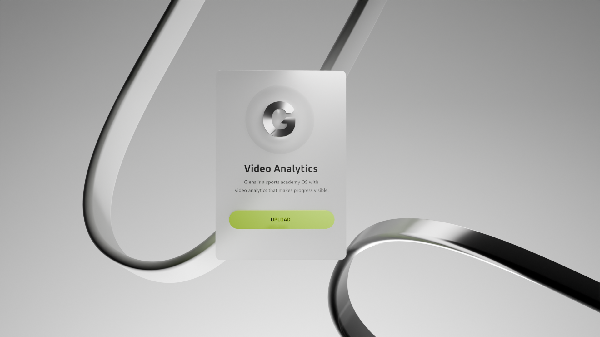 Glens 3d analytics animation blender dashboard glass ui glens liquid glass animation liquid ui logo logo appearing animation minimal design mockup motion graphics product design saas sports ui ui card ui design