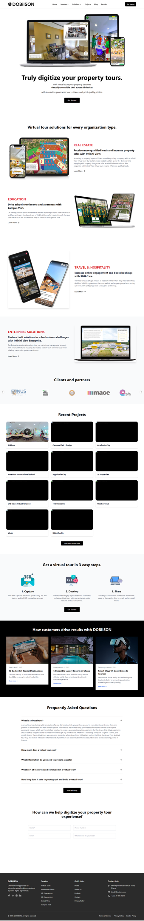 DOBIISON Website b2b company ui website