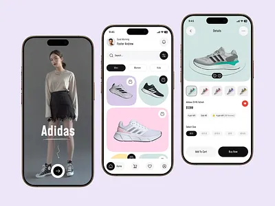 Premium Shoe Ecommerce App UI/UX Case Study adidas ecommerce app fashion fashion mobile app fashion shoes app jordan mobile app mobile app design nike online shoes online store react native shoe delivery shoe store app shoes branding shopping app shopping cart sneaker app sneakerstore wool shoes