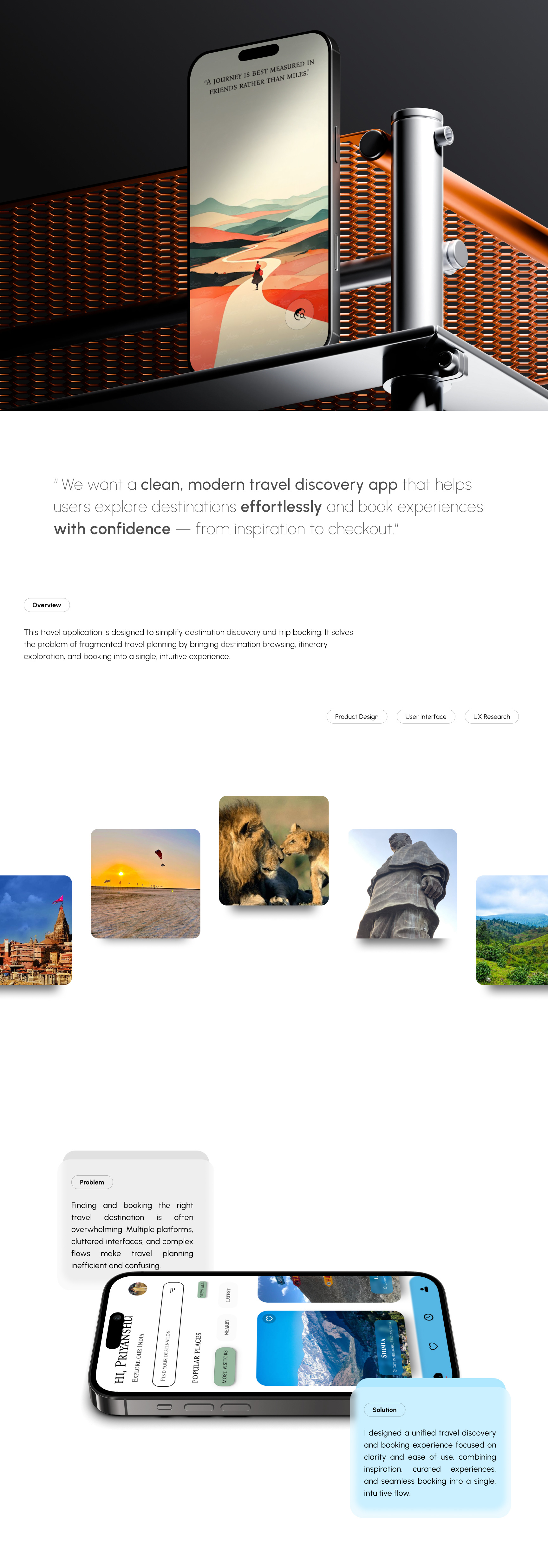 Travelling Application - Product Design b2b saas bookingapp casestudy cleanui design digitalproduct minimal mobile mobileapp moderndesign productdesign saas travelapp travelui ui ui design userexperiance userinterface ux ux design