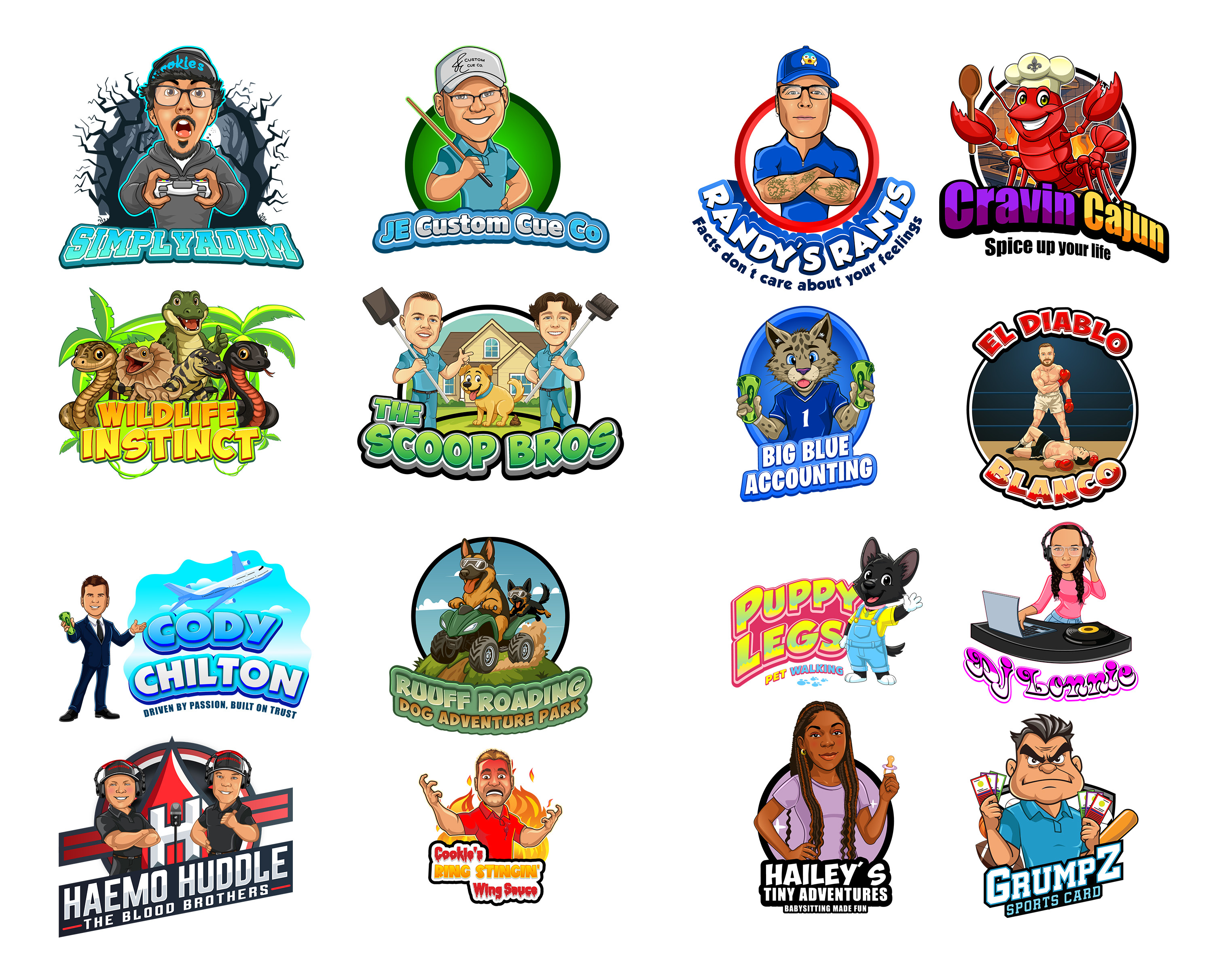Example of Premium Mascot, Cartoon Logo Character 