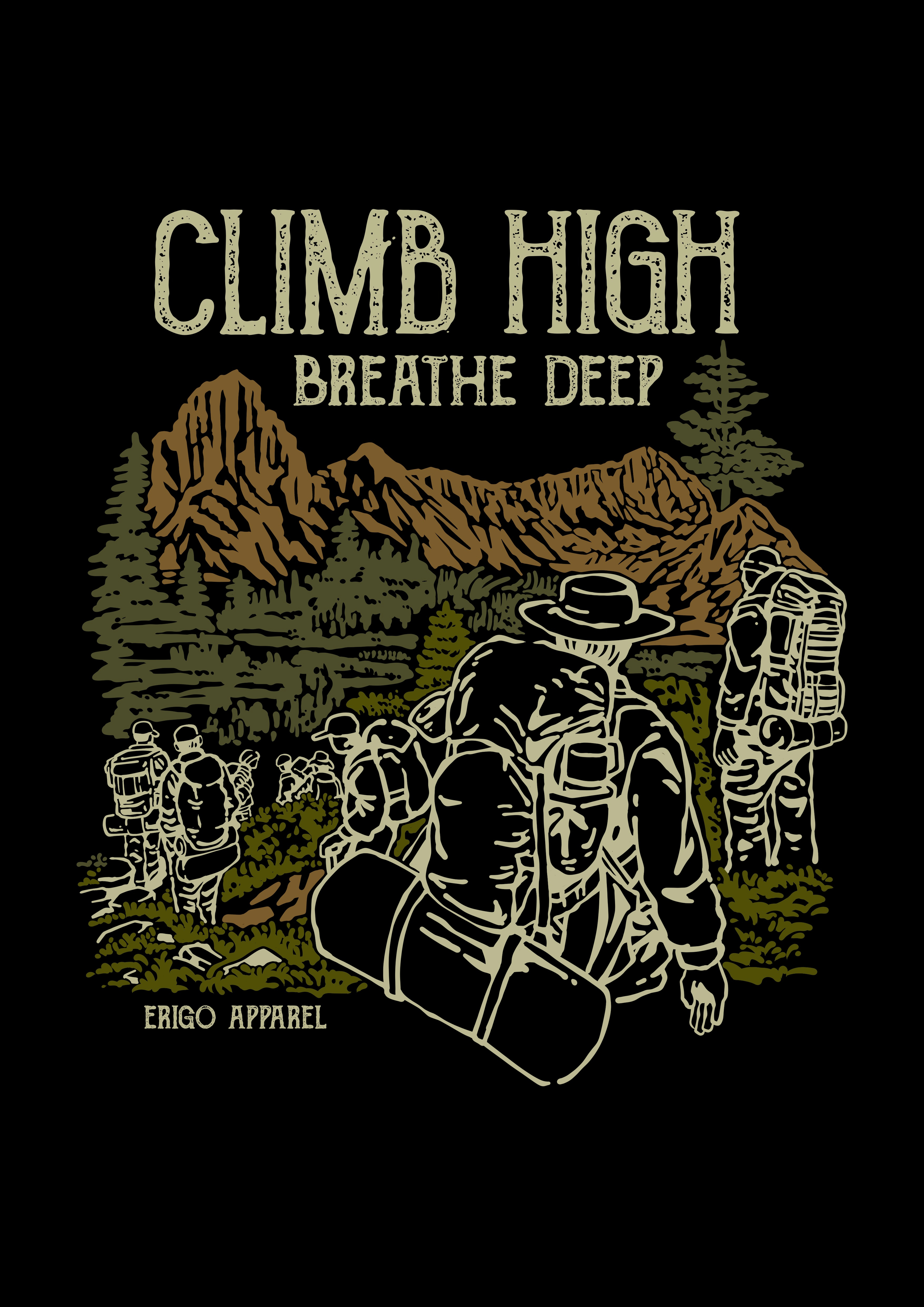 OUTDOOR EXPLORATION adventure apparel apparel design clothing drawing and painting illustration illustration art illustrator outdoor retro streetwear t shirt t shirt design vintage