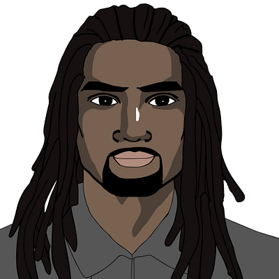 Dread Hair Man 2d character 2d character animation animation branding design graphic design icon illustration vector