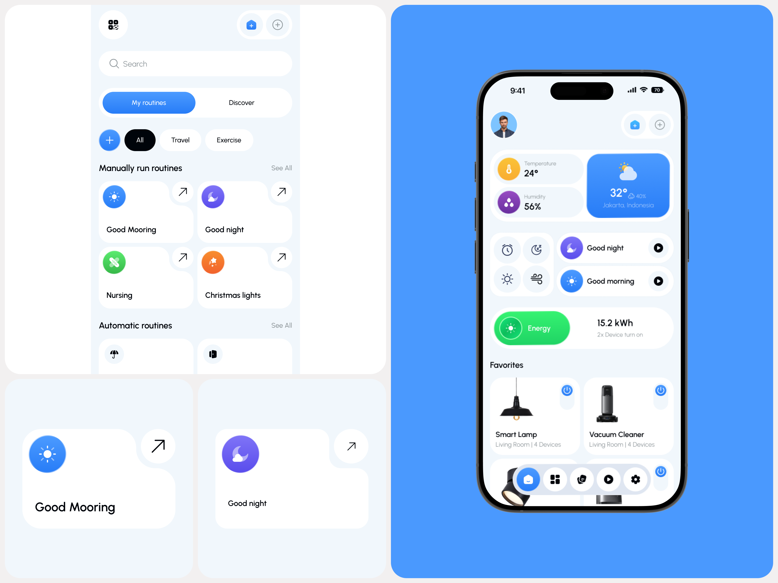 Next-Gen Smart Home Mobile App app design app ui dashboard ui home automation iot app minimal ui mobile app mobile ui modern ui product design smart home smart living ui design uiux