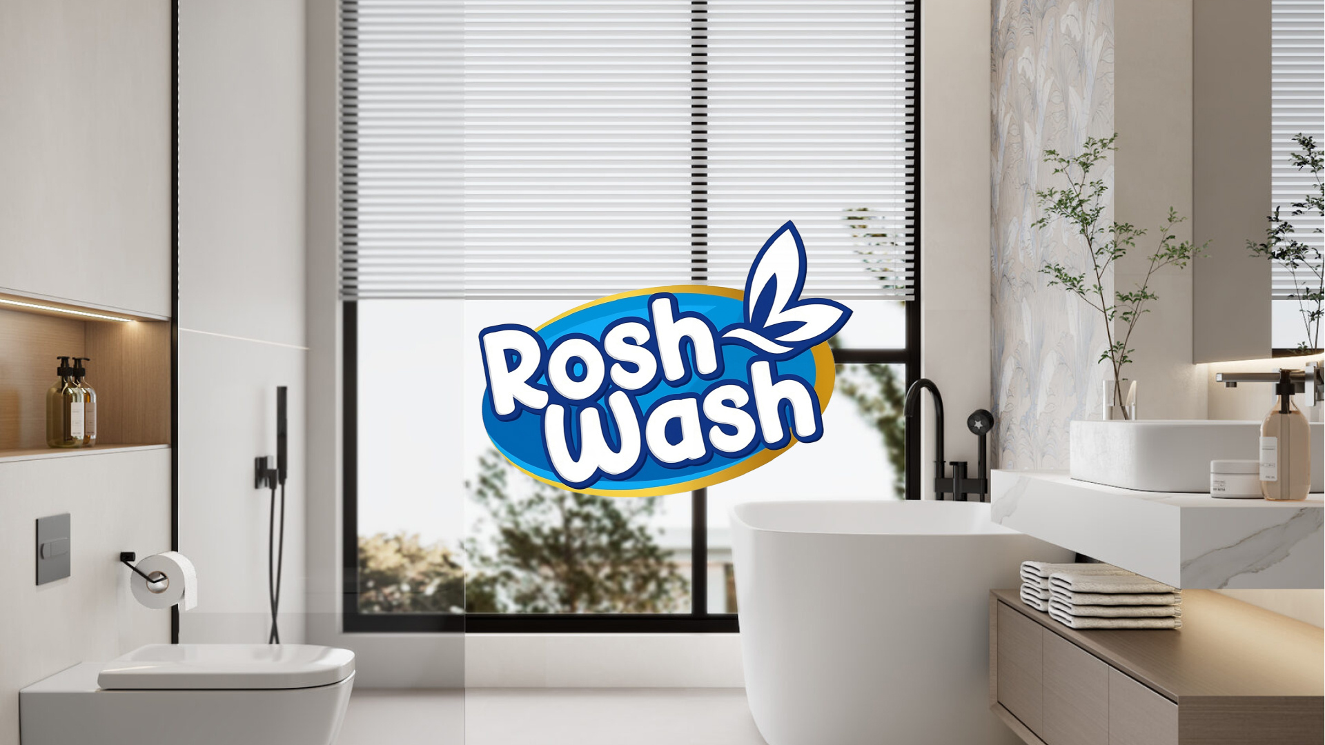 Visual identity for RoshWash cleaning products