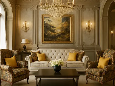 Classic Luxury Living Room Interior architecture spaces ui