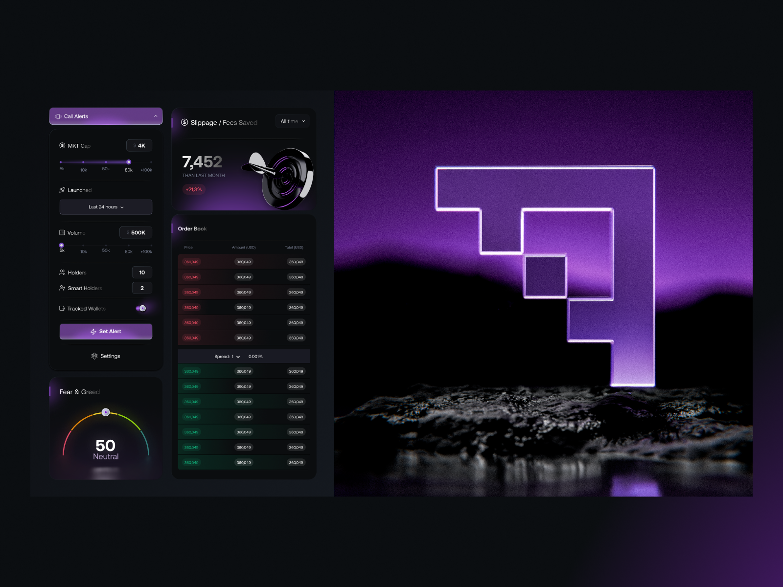 Glyde — Full Brand Rebrand + Product UI + 3D Visual System 3d design blender 3d brand identity branding crypto ui dark interface dashboard design design system fintech design logo design product design rebranding typography ui design visual identity