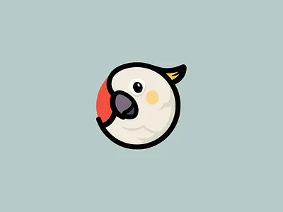 Cockatoo Logo animal animal logo badge bird bird logo brand mascot branding cartoon cockatoo logom cute cute logo icon identity illustration kawaii logo mascot design parrot logo rounded mark symbol