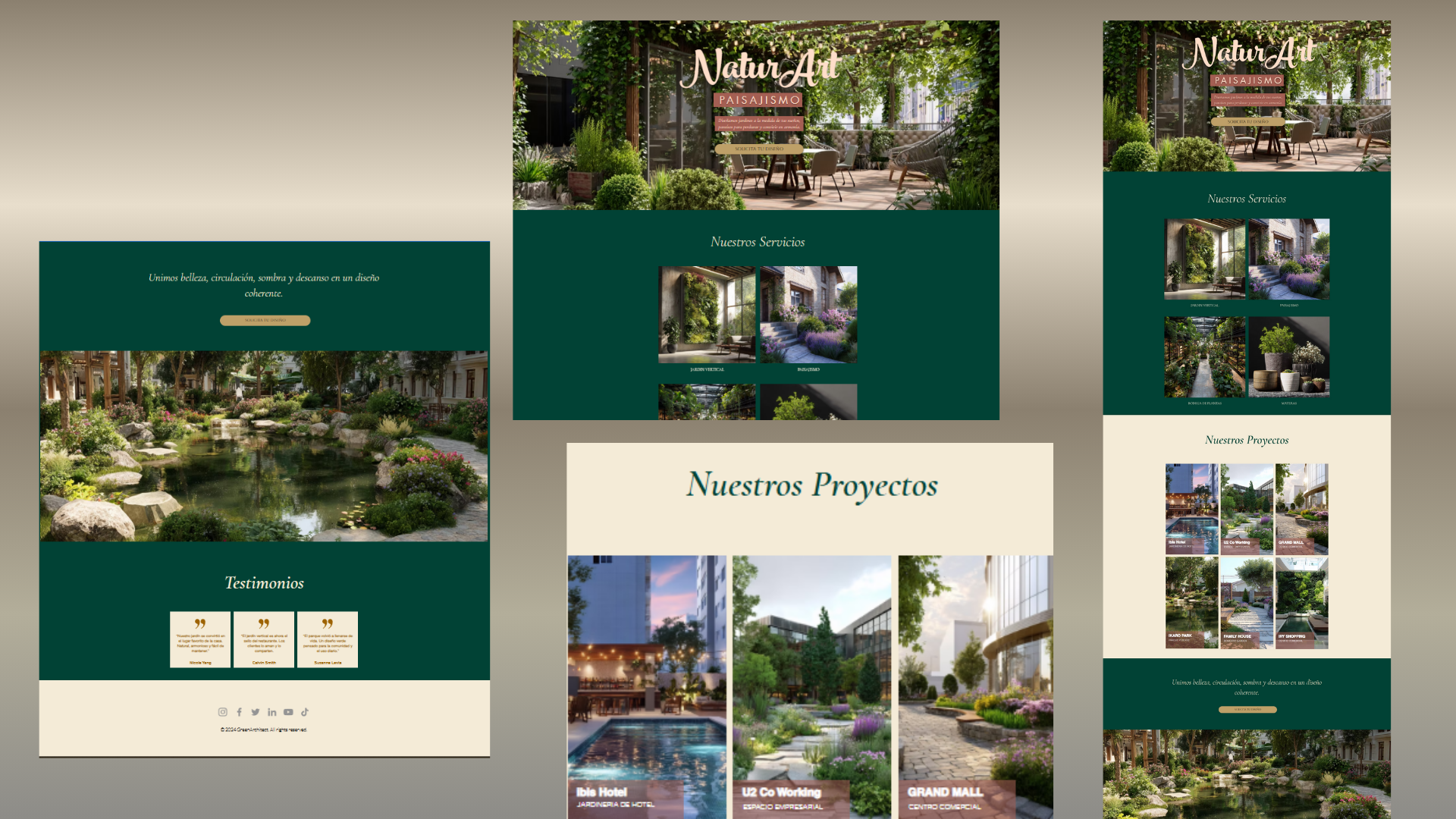 WIX WEBSITE DESIGN FOR LANDSCAPE BUSINESS