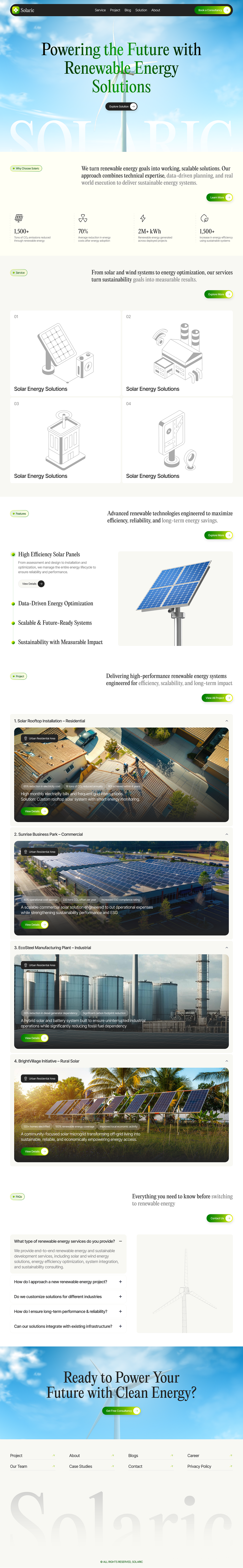 Renewable Energy Solutions Landing Page Image 0