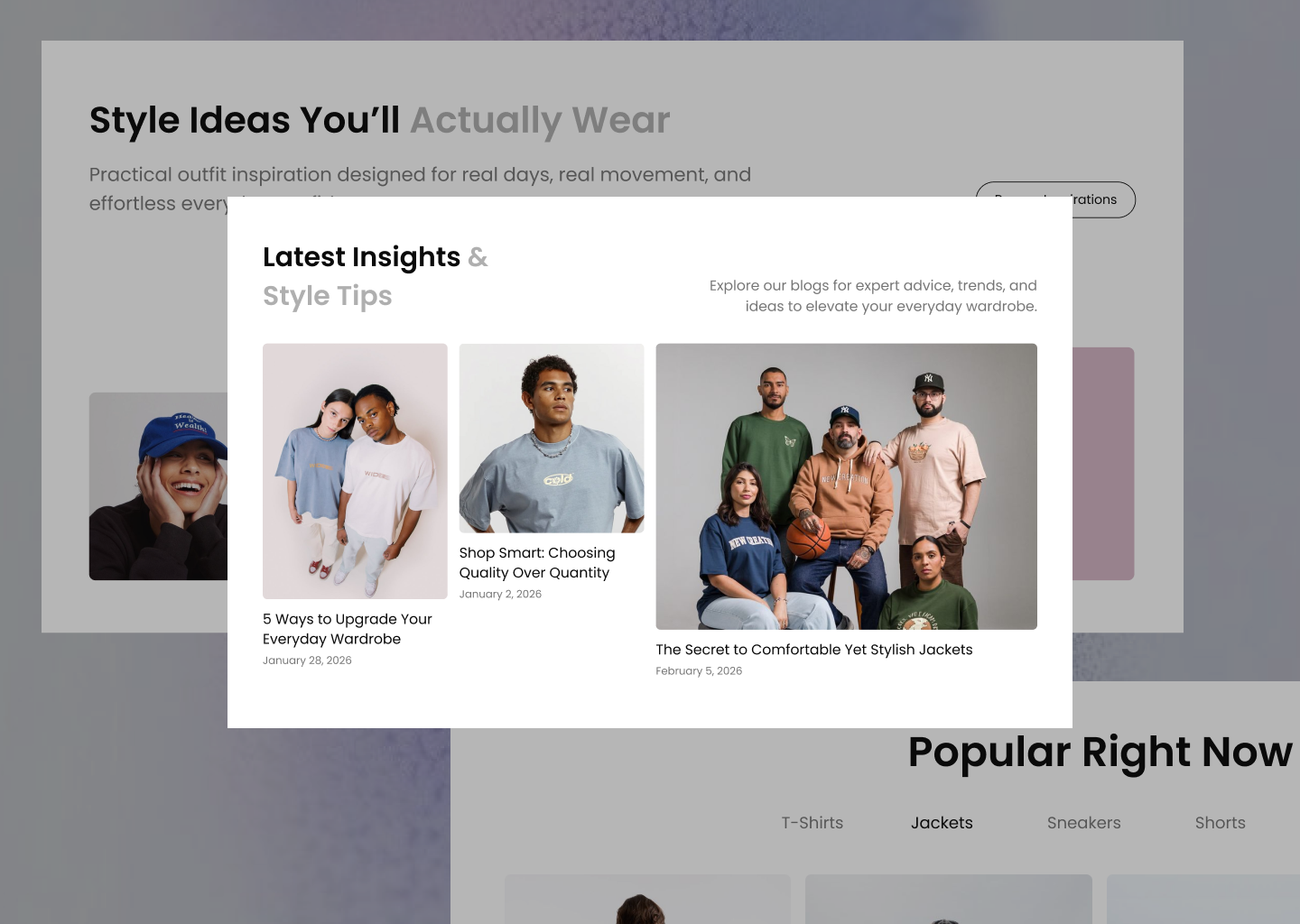 Example of E Commerce Website Design