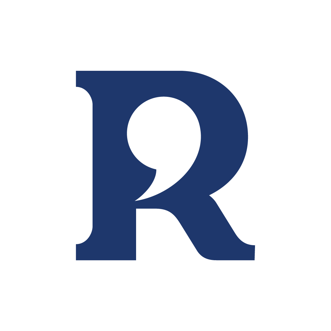 Letter R Quotation Mark Logo Communication for sale
