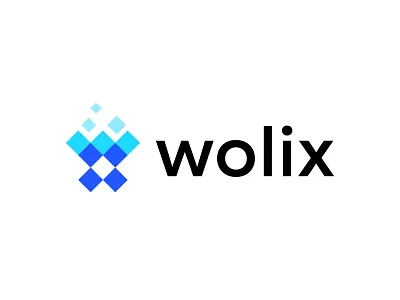 Tech logo for wolix ai logo design branding design letter logo logo logo design minimalist logo tech logo technology logo w w letter logo w monogram