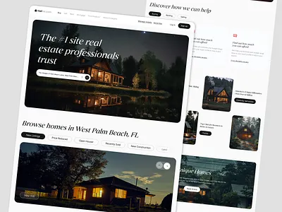 Luxury Real Estate Website UI luxury website design product property website real estate real estate platform real estate website ui ui ux design web
