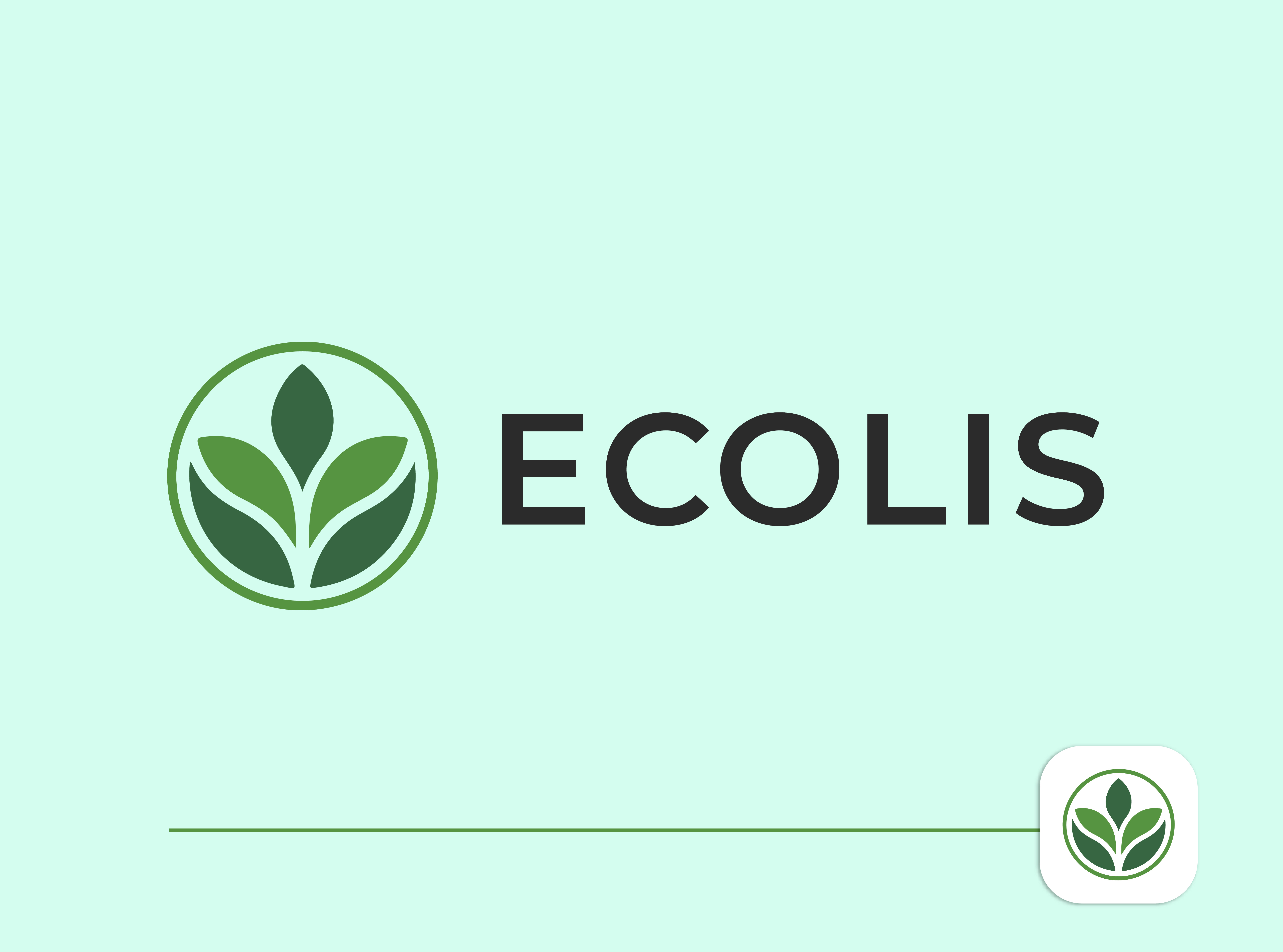 🌿 Ecolis — Eco Brand Logo Design circle logo clean logo eco branding eco friendly design eco logo environmental logo green branding green business green logo leaf logo minimal logo modern logo natural brand nature branding nature logo organic logo sustainability sustainable logo