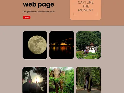 Test Webpage for photography design figma graphic design illustration photoshop ui
