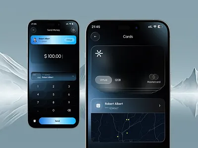 Digital Neo Bank Card Mobile App app bank bank app bank card banking banking app finance finance app fintech mobile mobile app mobile application mobile banking ui