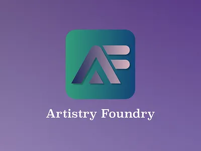 Artistry Foundry a af logo brandidentity branding creative design f graphic design icon letter logo lettering logo luxurybranddesign minimalisttic simple style symbol
