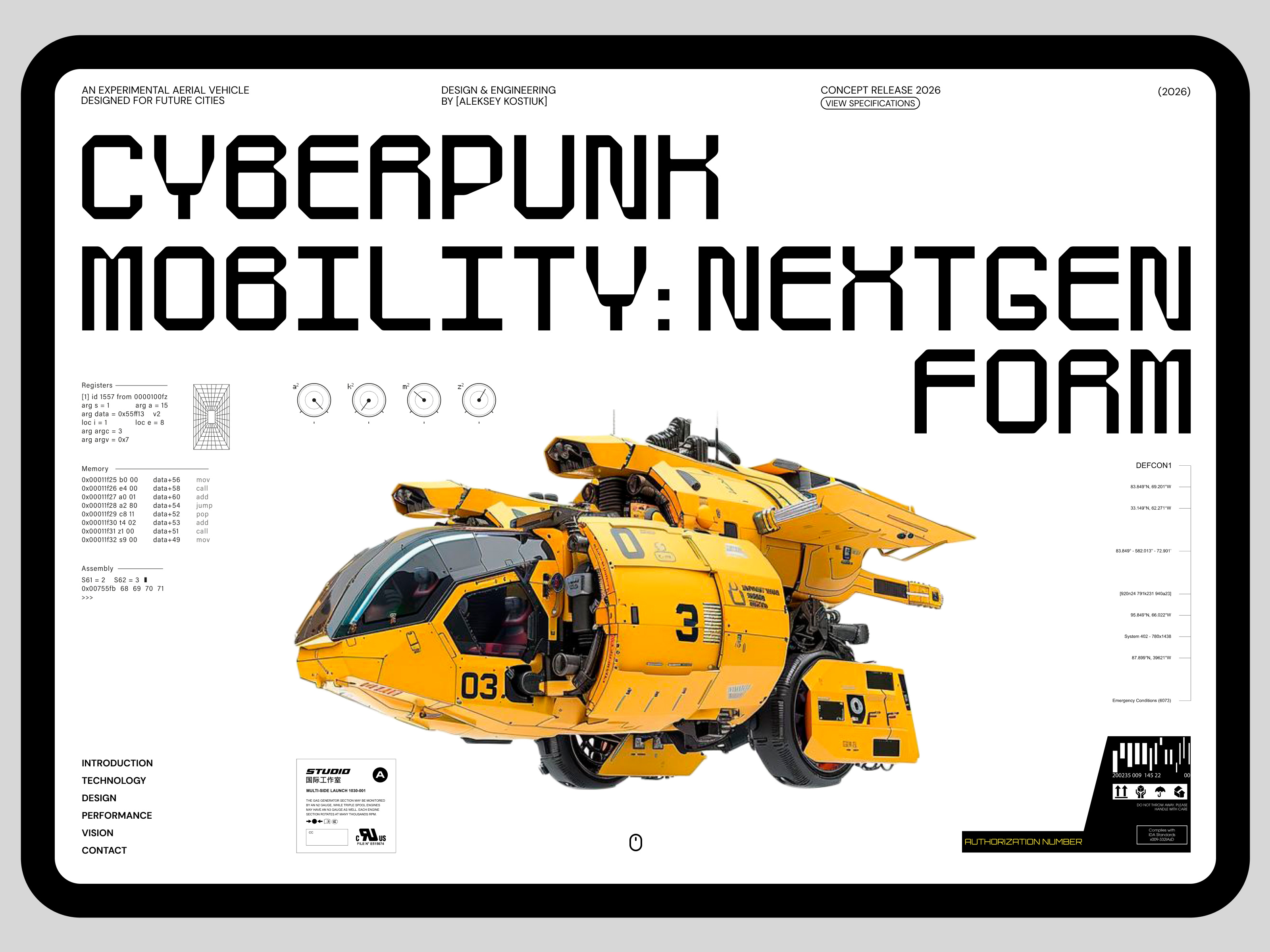 Cyberpunk mobility design cyber cyberpunk future landig page minimalism scifi ui киберпанк