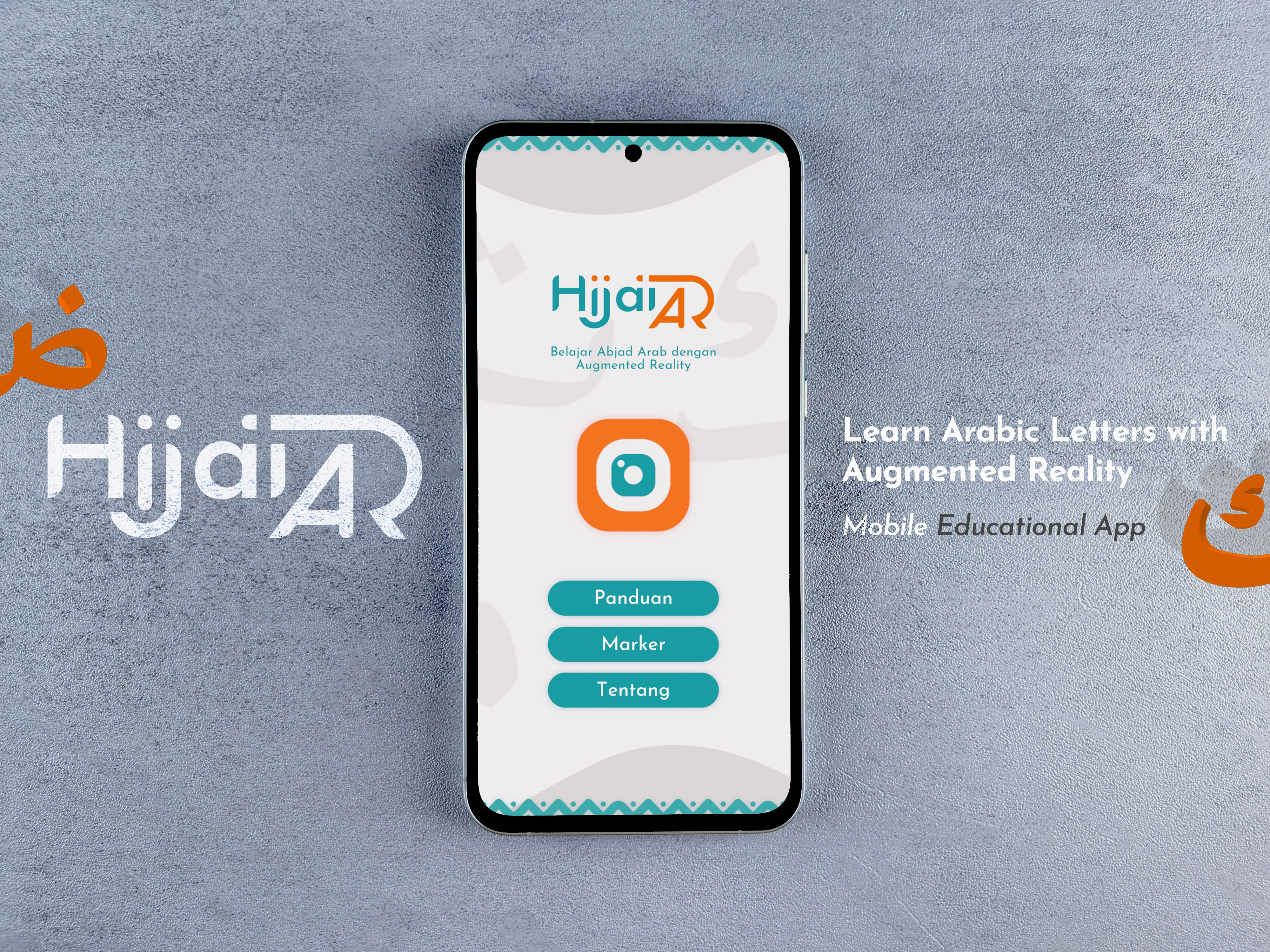 Hija'i AR - Mobile Educational App 3d app design app development ar augmented reality brand consistency brand identity design education educational app logo minimalist mobile app product design ui design unity user experience design user interface design ux design