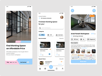 WorkSpace App design figma portfolio ui ui design uiux design workspace workspace app