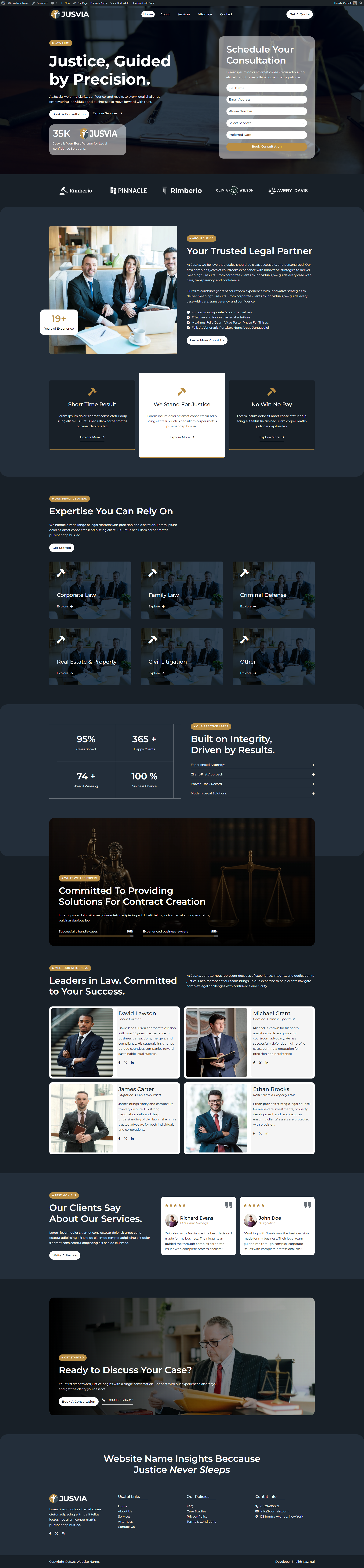 Modern Website Design for Personal Injury Law Firms in the USA – attorney law law firm lawyer