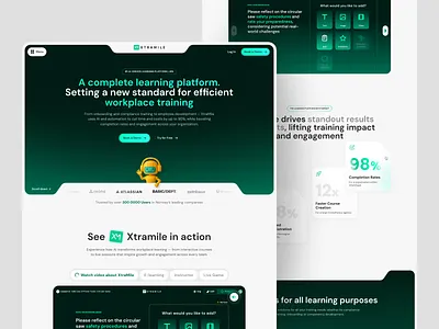 AI LMS Landing Page for Employee Training Platform