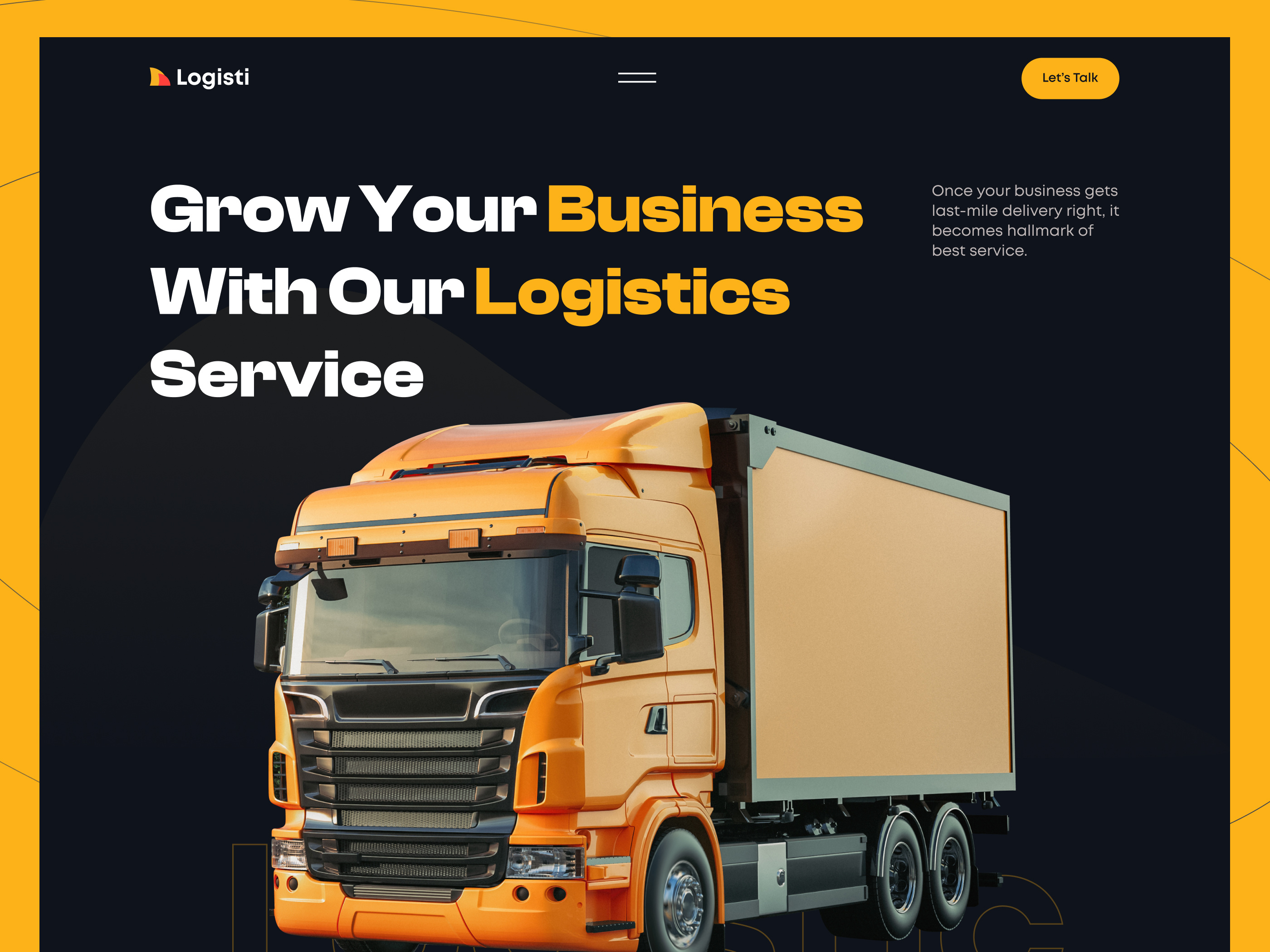 Example of Logistic Website Design