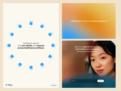 Concept explorations agentic ai ai bento brand branding design gradients graphic design