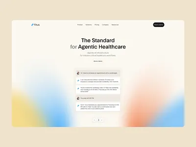 Concept explorations agentic ai ai brand branding design gradient healthcare homepage logo ui web
