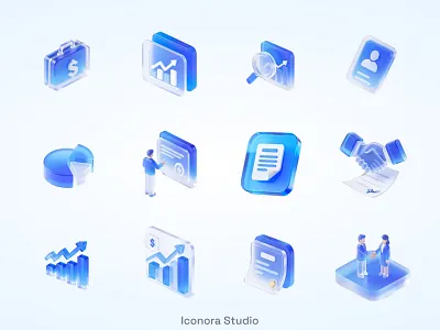 Data Flow in Glass 3dicon analytics businessicons cleanrender dataicons financeicons glassicon highres png render transparentbg uidesign
