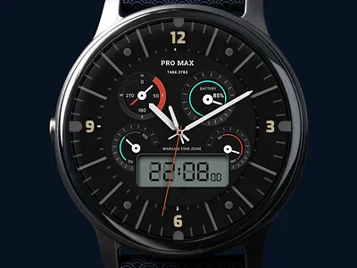 Sport watch 3d figma iot retro smart ui watch