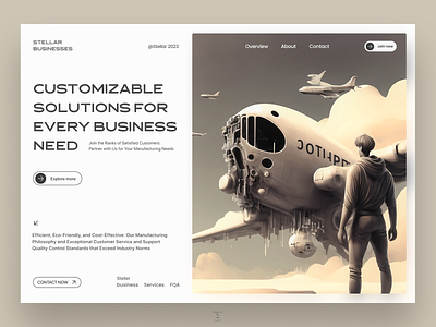 Saas Landing Page 3d app business business solutions clean clean website figma design hero header illustration isometric illustration landing page minimal plane saas saas landing page ui ui design ux ux design web app web design