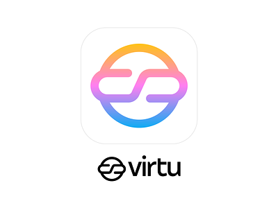 VR Startup Logo Design (Unused) artificial brand identity branding business chain connection digital for sale unused buy glasses gradient head face eyes human link linked logo mark symbol icon metaverse modern person virtual reality world