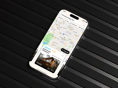 Real Estate Property Search Mobile App: Map & Filter Module apartment apartment search app design branding house listing map integration mobile app mobile app design product design property property mobile app property search map real estate real estate app real estate app property rent app real estate saas search map ui ux design app design uiux