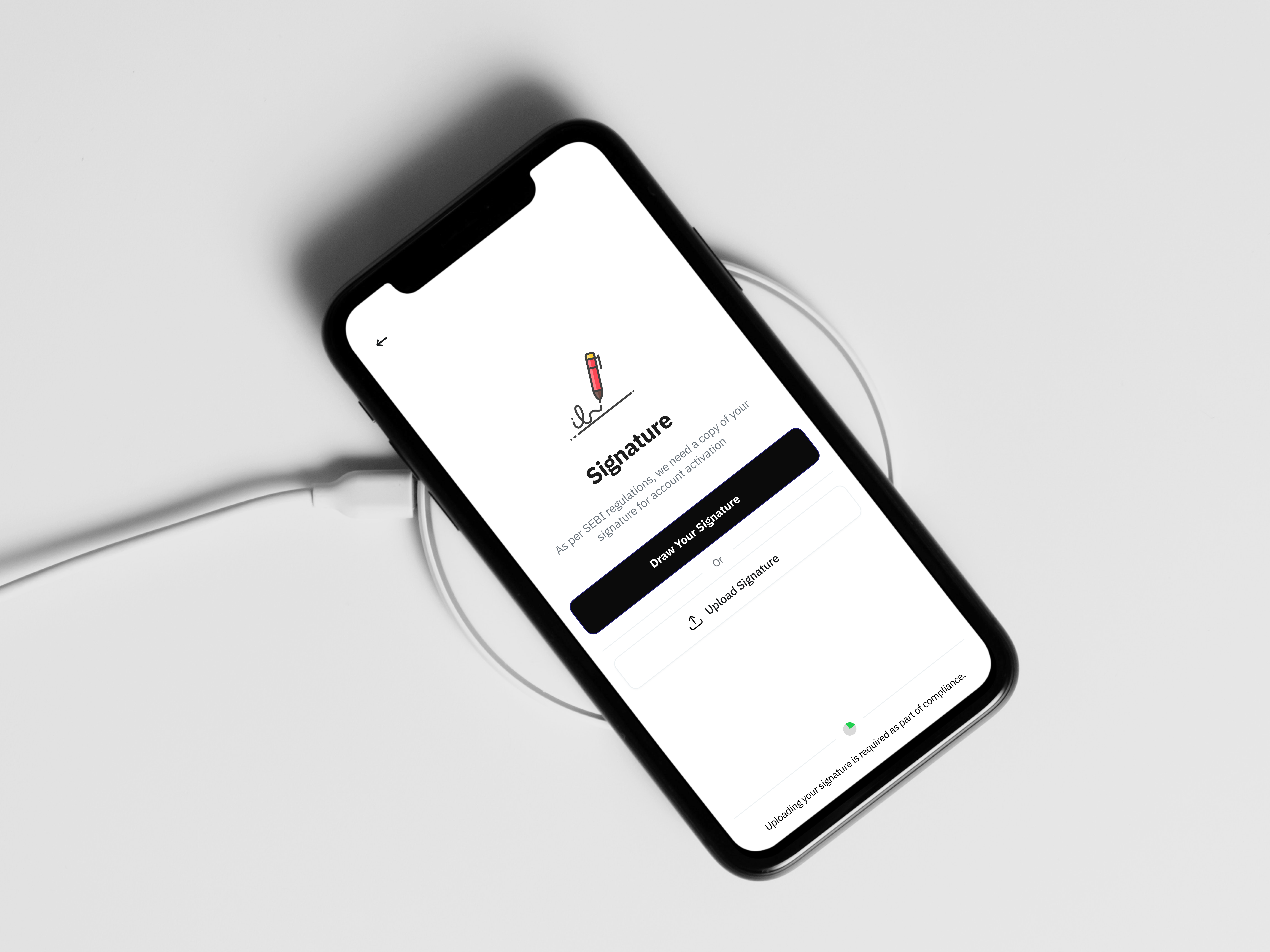 Pentad app demat fintech onboarding ui uiux ux