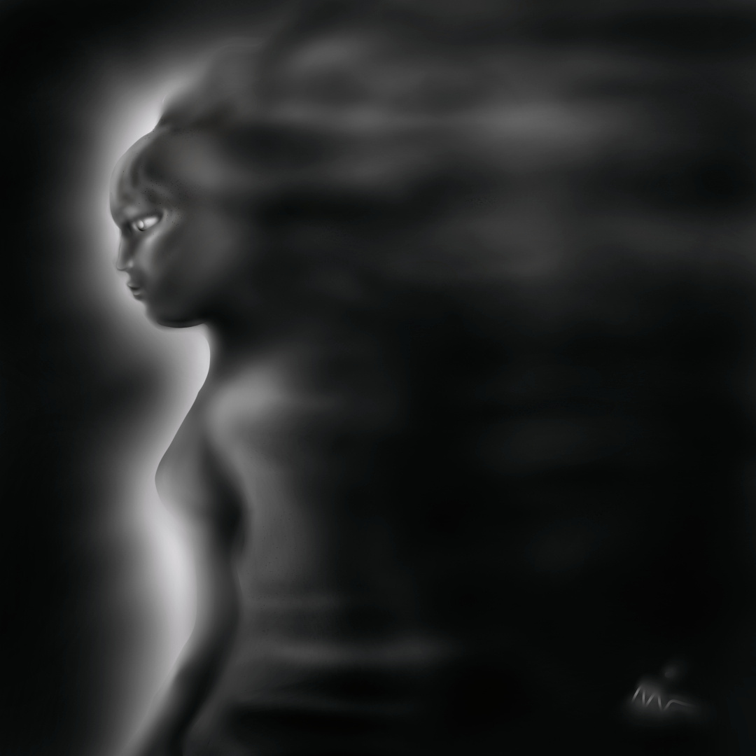 "Catwoman fade" art black and white branding catwoman character color pencil design draw dream fantasy illustration super hero surreal water ink