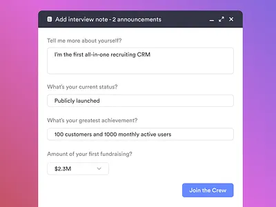 Fund raising and public launch! announcement ats crm fund raising hr launch recruiting recruitment