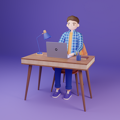 Boy 3d blender graphic design illustration