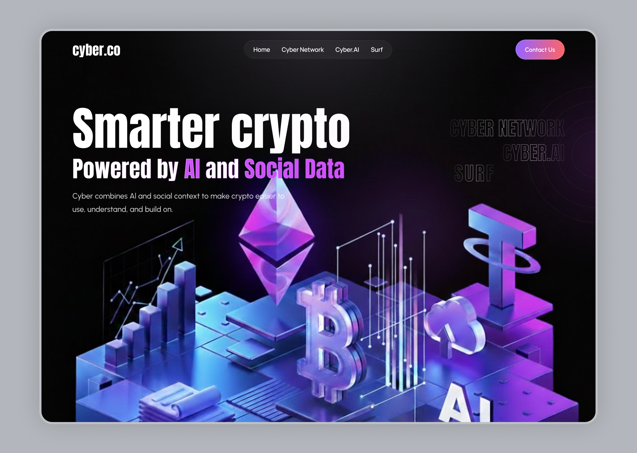 AI Powered Crypto Platform ai ai crypto website ai driven market ai market detection concept ai powered crypto platform blockchain cryptoai cryptocurrency cryptoplatform cryptotrading decentralized investmentplatform lan landing page token ui web web design web3 website