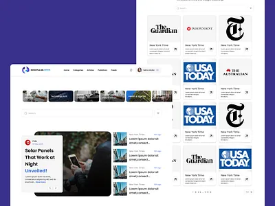 Innopulse News - News Sharing Platform design typography ui uiux design ux web app website