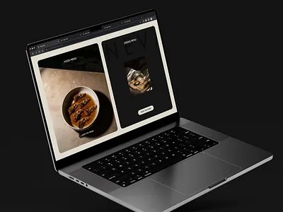 NEVA Menu Page animation graphic design ui webdesign