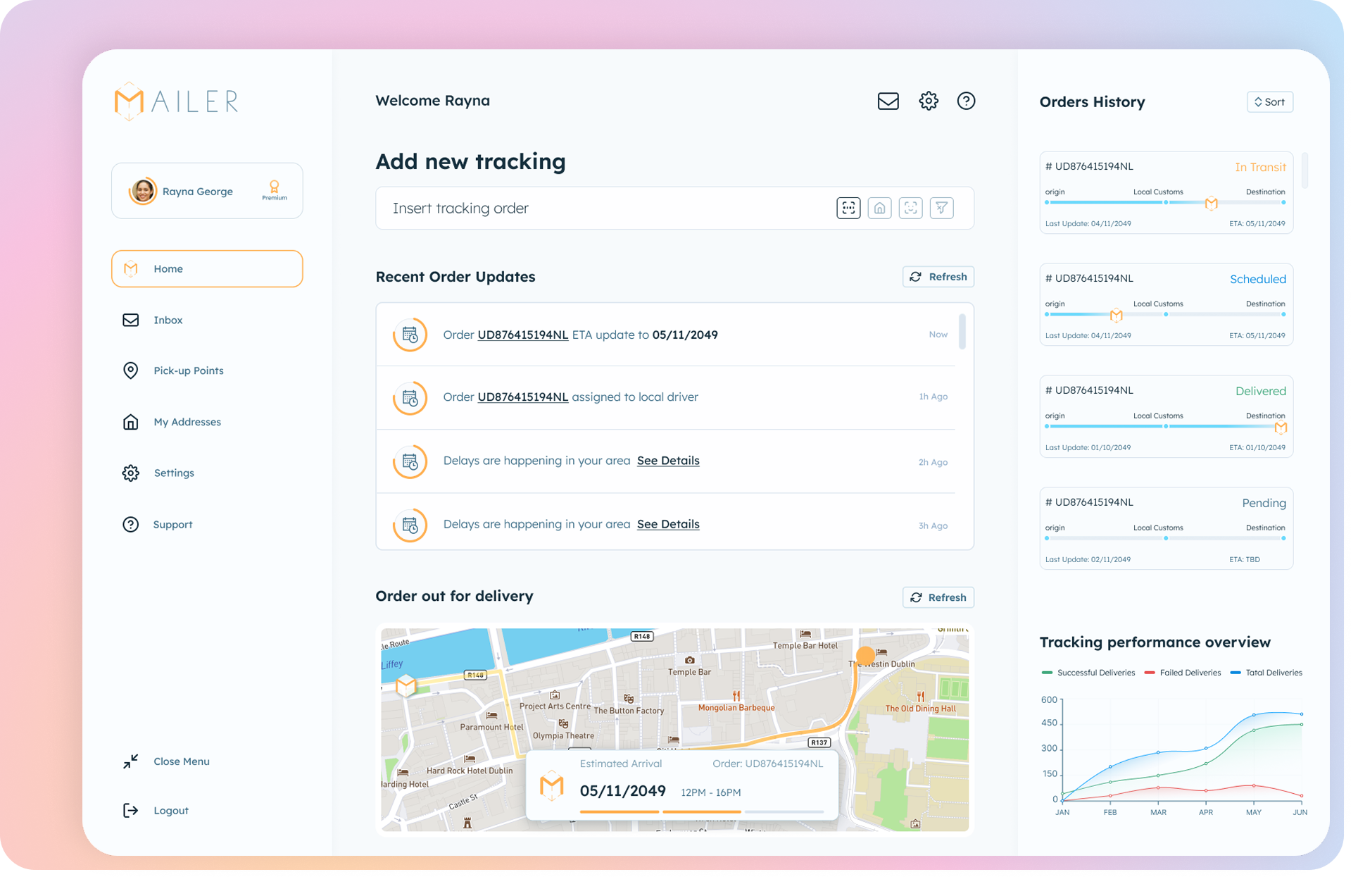 Logistic App Concept Design