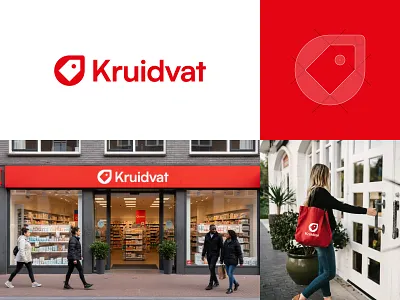 Kruidvat Rebranding — unofficial concept brand branding discount kruidvat logo minimal negative space pricetag simple store