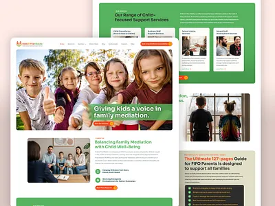 Kids in the Middle Modern UI/UX Website Design accessibility design australian service site branding integration child support services clean layout content strategy digital experience empathy driven design family mediation support information architecture navigation clarity nonprofit website professional web design responsive design service website ui design user experience ux design visual design website design