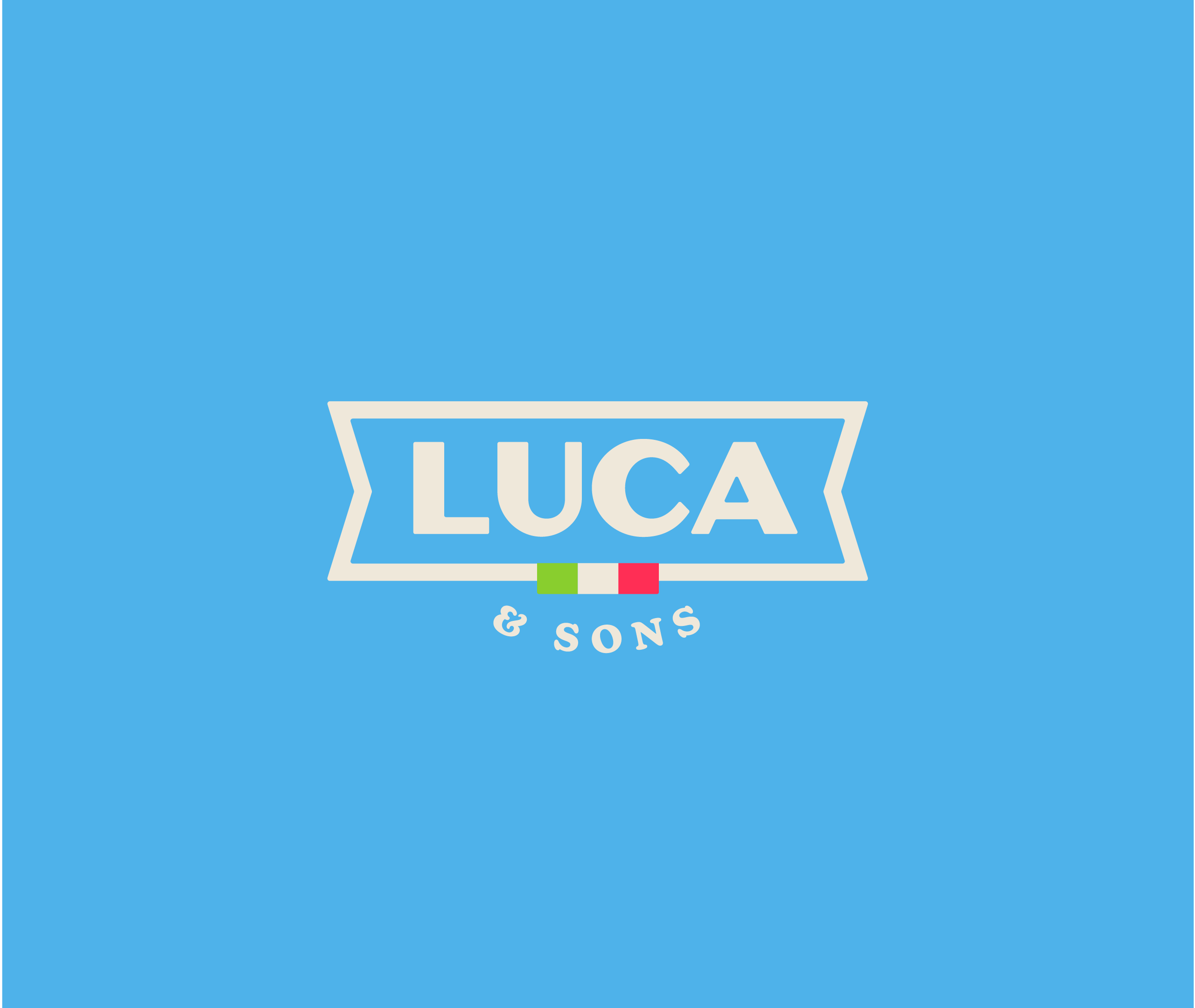 Brand Concept - Luca & Sons blue italian branding deli food gordon ramsay italian logo luca masterchef panini pasta proscuitto restaurant