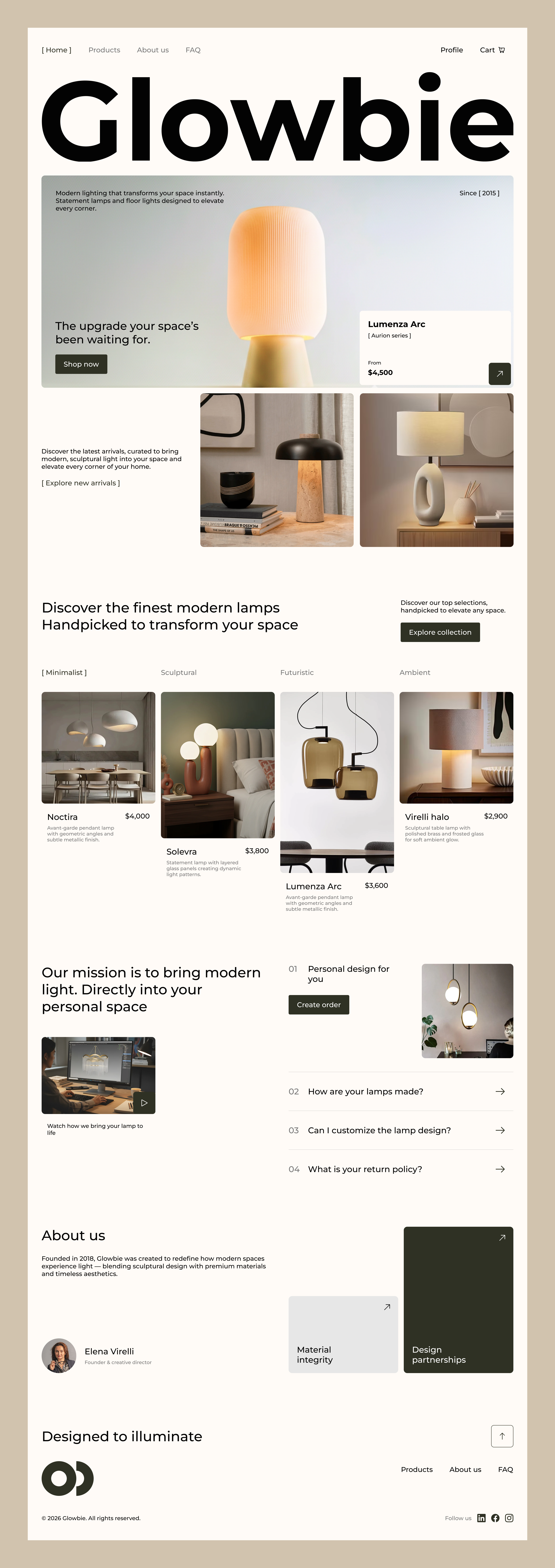 Example of Landing Page: Web Design
