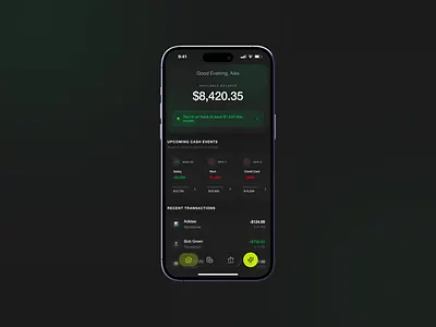 Ai - Driven Finance App app branding design illustration logo product design saas ui ux web app